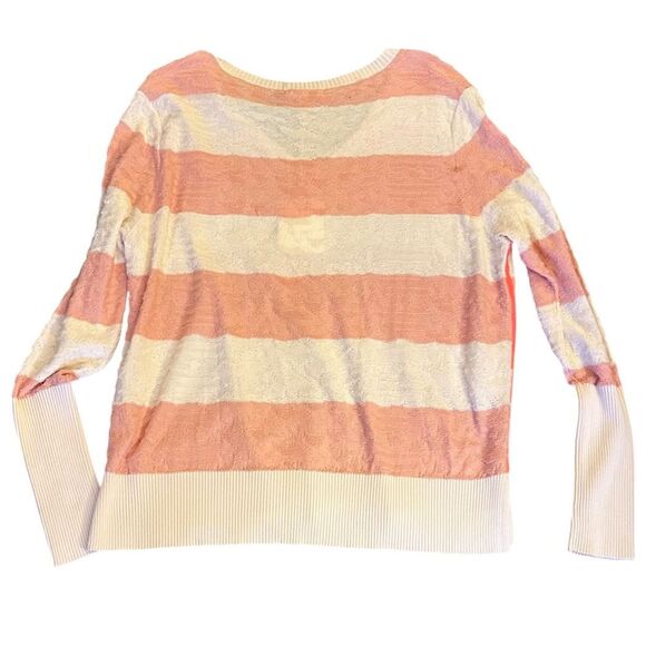 Lisa Todd Striped V Neck Sweater NWT Size Small - Picture 2 of 4